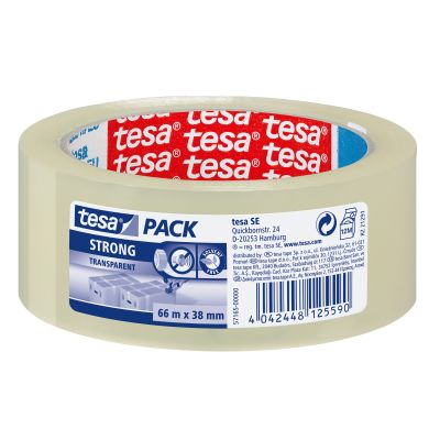 Sealing tape Tesa transparent 38mm x 66m, tesapack strong