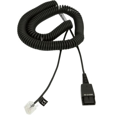 JABRA QD Cord to special-Plug RJ45, coiled, 0,5 - 2 Meter, for Siemens Open Stage
