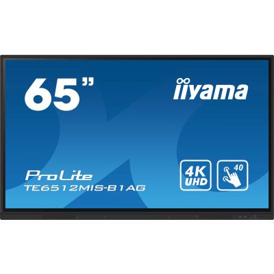 Interaktiivne LED puutetahvel Iiyama ProLite TE6512MIS-B1AG - 65" 4K UHD (2160p) 3840x2160 WiFi- black