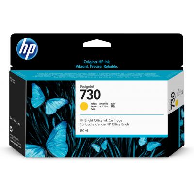 Tint HP 730 P2V64A Yellow 130ml for DesignJet T1700