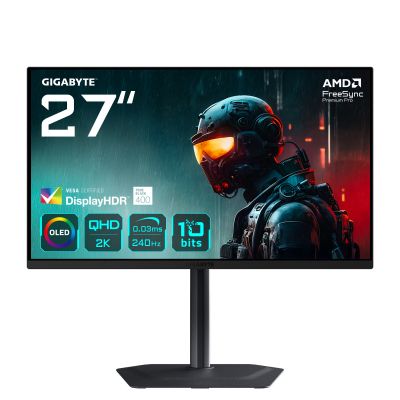Monitor|GIGABYTE|MO27Q2 Gaming Monitor|27"|Gaming|Panel OLED|2560x1440|240 ??|Matte|0.03 ms|Speakers|Swivel|Pivot|Height adjustable|Tilt|Colour Black|MO27Q2EK