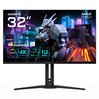 Gigabyte AORUS FO32U EK1 | 31.5 " | OLED | 165 Hz | 0.03 ms | 3840 x 2160 pixels | 250 cd/m | HDMI ports quantity 2