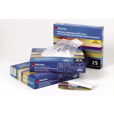 Rexel Plastic Waste Sacks for Wide Entry Shredders 200L (pack of 50)