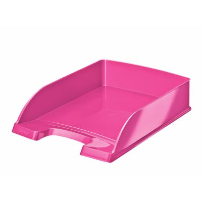 Letter tray 255x70x357mm Leitz Plus WOW, glossy pink