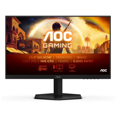 AOC 24G42E | 24 " | IPS | FHD | 16:9 | 180 Hz | 1 ms | 1920 x 1080 pixels | 300 cd/m | HDMI ports quantity 1 | Black
