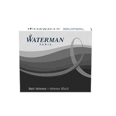 Ink balloon Waterman International / short black, 6pcs / pack