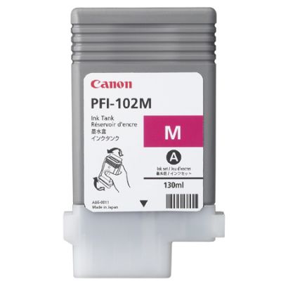 Tint Canon PFI-102M Magenta 130ml  iPF500/510/600/605/610/700/710/720, LP17 LP24, PF-01 trükipeale