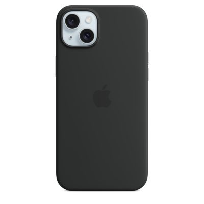 Apple kaitseümbris iPhone 15 Plus Silicone Case, must