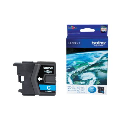 Tint Brother LC985C Cyan DCP-J125/J315W/J515W, MFC-J410/J615W 260 lehte@5%