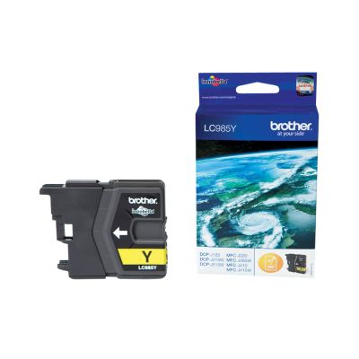 Tint Brother LC985Y Yellow DCP-J125/J315W/J515W, MFC-J410/J615W 260 lehte@5%