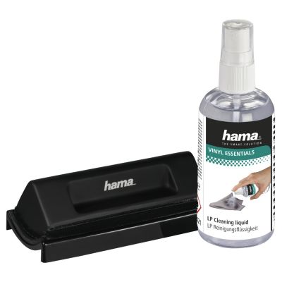 Hama Record Cleaning Kit for LP - Antistatic Brush, Cleaning Spray 100ml