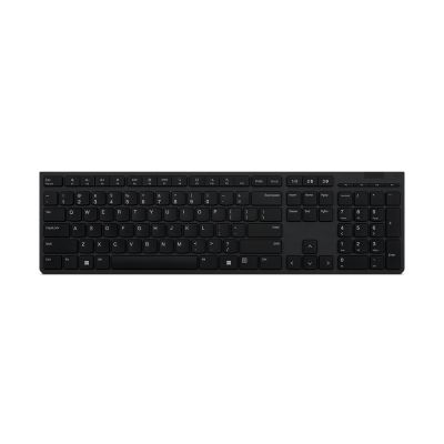 Lenovo | Professional Wireless Rechargeable Keyboard | 4Y41K04075 | Keyboard | Wireless | NORD | Grey | Scissors switch keys