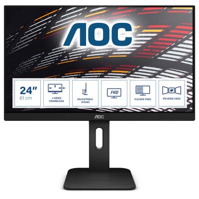 LCD Monitor|AOC|X24P1|24"|Panel IPS|1920x1200|16:10|60Hz|4 ms|Speakers|Swivel|Height adjustable|Tilt|X24P1