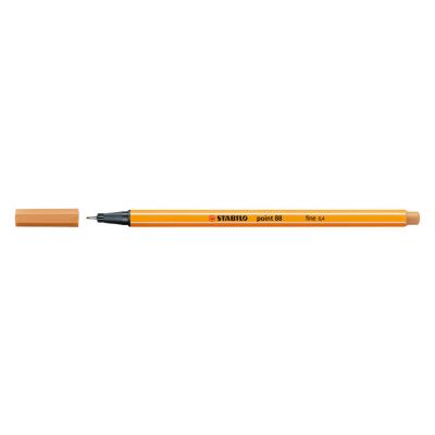 Tindipliiats Stabilo Point 88/89 fineliner 0,4mm, tume ooker