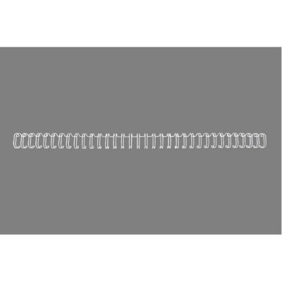 Köitespiraal traat 3:1 (34-auguga), nr7, 11mm, valge 80 lehte, 1pk (pakis 100tk)