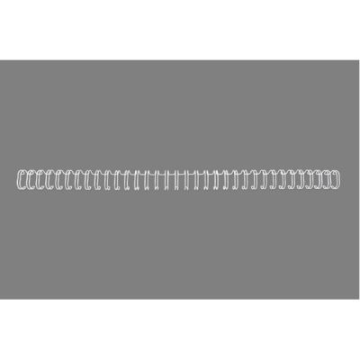 Wire spines GBC 3:1 NO4 6mm A4 White(100)