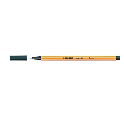 Tindipliiats Stabilo Point 88/63 fineliner 0,4mm, oliiviroheline