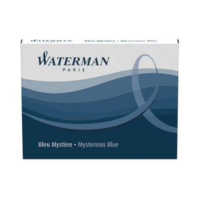 Ink balloon Waterman Standard / long blue-black, 8pcs / pack