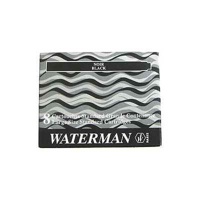 Ink balloon Waterman Standard / long black, 8pcs / pack