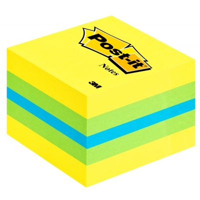 Notepad self-adhesive POST-IT 2051L mini cube, lemon 51x51mm (cube 400l.)