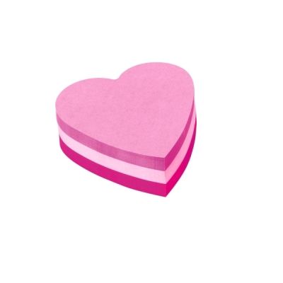 Notepad self-adhesive Post-it 2007H heart, cube 225 sheets