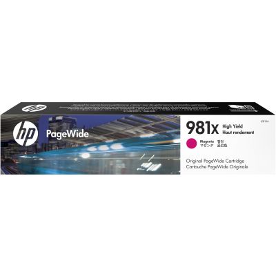 Tint HP 981X L0R10A High Yield Magenta suuremahuline Pagewide 11000lk PageWide Pro 556 MFP586, Managed Color E55650dn, MFP E58650