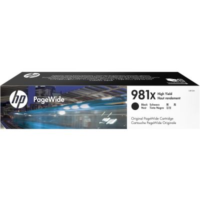 Tint HP 981X L0R12A High Yield Black/must suuremahuline Pagewide 11000lk PageWide Pro 556 MFP586, Managed Color E55650dn, MFP E58650