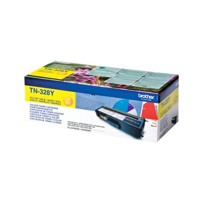 Toner Brother TN328Y Yellow 6000lk @ 5 % HL-4570CD, DCP-9270CDN, MFC-9970CDW