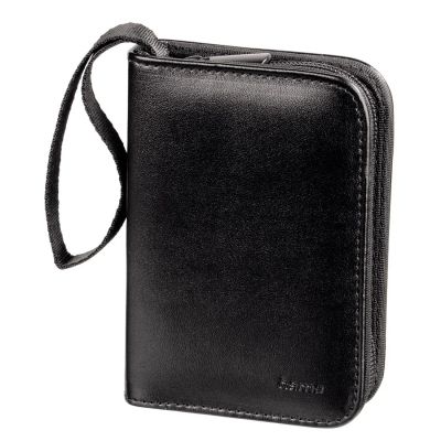 Kott mälukaartidele Hama Memory Card Case, must kunstnahk, lukuga, mahutab 18 SD/MMC mälukaarti, 13.4x9.3.3.1cm
