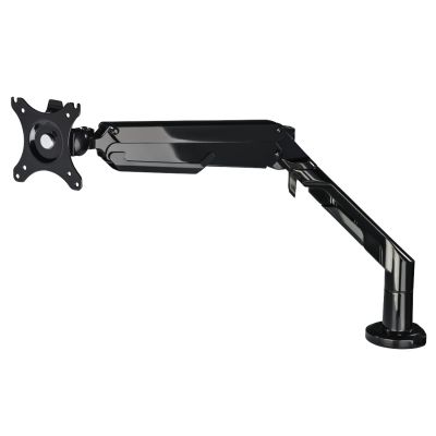 "Monitor table mount Hama FULLMOTION Monitor Arm, Gas Spring, black / black. up to 12kg up to 36 ""VESA100"