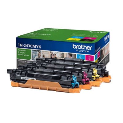 Toner Brother TN243CMYK kit black, cyan, magenta, yellow 1000lk @ 5 % DCP-L3550CDW, MFC-L3750CDW, HL-L3210CW, HL-L3270CDW