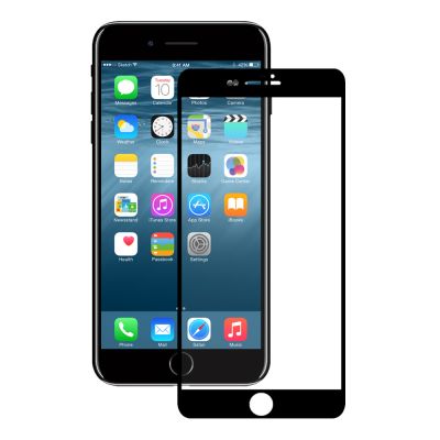 Ekraani kaitseklaas Eiger 3D Fullscreen Glass 9H iPhone 8Plus/7Plus/6Plus, servast servani, musta äärega