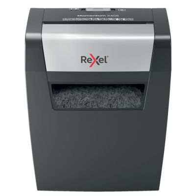 Rexel Momentum X406 Cross Cut Paper Shredder P4
