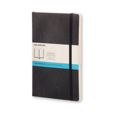 Märkmik Moleskine Large Dotted Black Soft