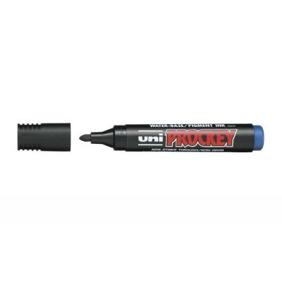 Marker UNI PM122 blue, waterproof, round end 1.5-2mm