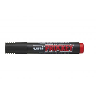 Marker UNI PM122 red, waterproof, round tip 1.5-2mm