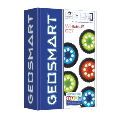 Geosmart magnetic building blocks, set of wheels, 11 parts, 5+