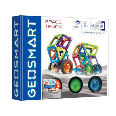Magnetic building blocks Geosmart, Space truck, 43 parts, 5+