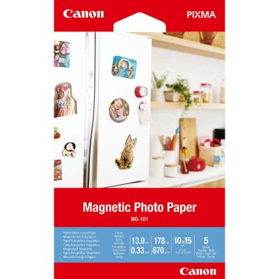 Paber Canon MG-101 10x15cm 5lehte Magnetic Photo Paper Glossy - magnetpaber 670gr/m2