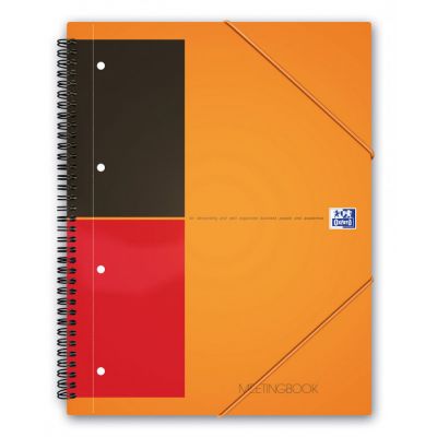 Meeting folder A4 80l. line spiral, Oxford International Meetingbook