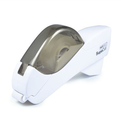 Tape dispenser SupaCut + 2 tape rolls, 12-19mm, white, Rapesco