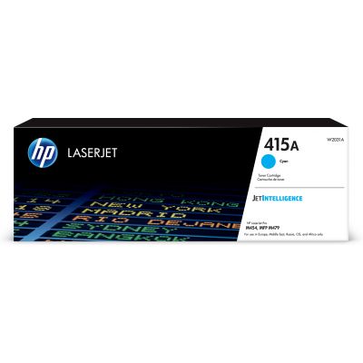 Tooner HP 415A W2031A Cyan väike 2100lk Color LaserJet Pro M454, MFP M479, Enterprise M455dn/MFP M480f