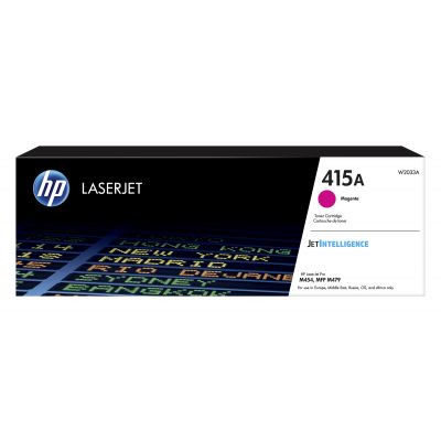 Tooner HP 415A W2033A Magenta väike 2100lk Color LaserJet Pro M454, MFP M479, Enterprise M455dn/MFP M480f