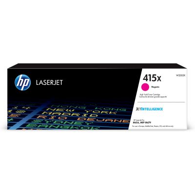 Tooner HP 415X W2033X Magenta suuremahuline 6000lk Color LaserJet Pro M454, MFP M479, Enterprise M455dn/MFP M480f