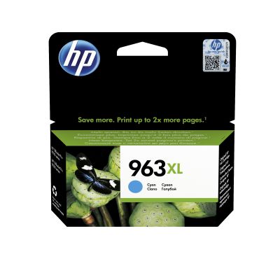 Tint HP 3JA27AE 963XL Cyan High Yield suuremahuline 22.77ml 1600lk OfficeJet Pro 9010/9015 9020/9025