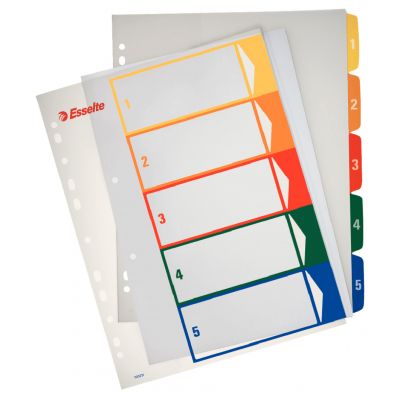 Index PC Printable 1-5 Esselte PP A4+