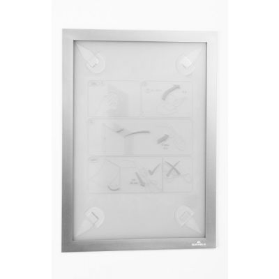 Inforaam magnetiline DURAFRAME A4, tundlikule aluspinnale (puit, tapeet, plast), hõbe, Durable