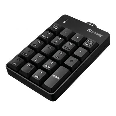Numbriklaviatuur Sandberg Numeric Wired - USB-juhtmega Keypad, 140gr 1YW numpad