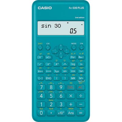 School calculator Casio FX-220Plus-2 181-function, 2-line display, AA battery, plastic cover