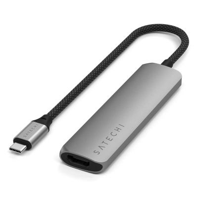SATECHI 4-in-1 USB-C Slim Multiport Adapter 4K (Space Grey)